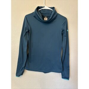NIKE Pro Hyperwarm Infinity Training Top Womens Size Small Shirt Dark Teal